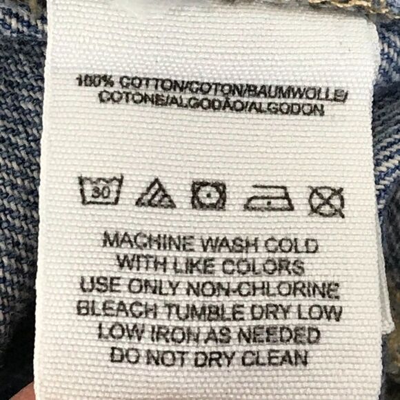 Free People High Waisted Distressed Denim Shorts Women's Size 28 Raw Hem Pockets - Picture 8 of 8